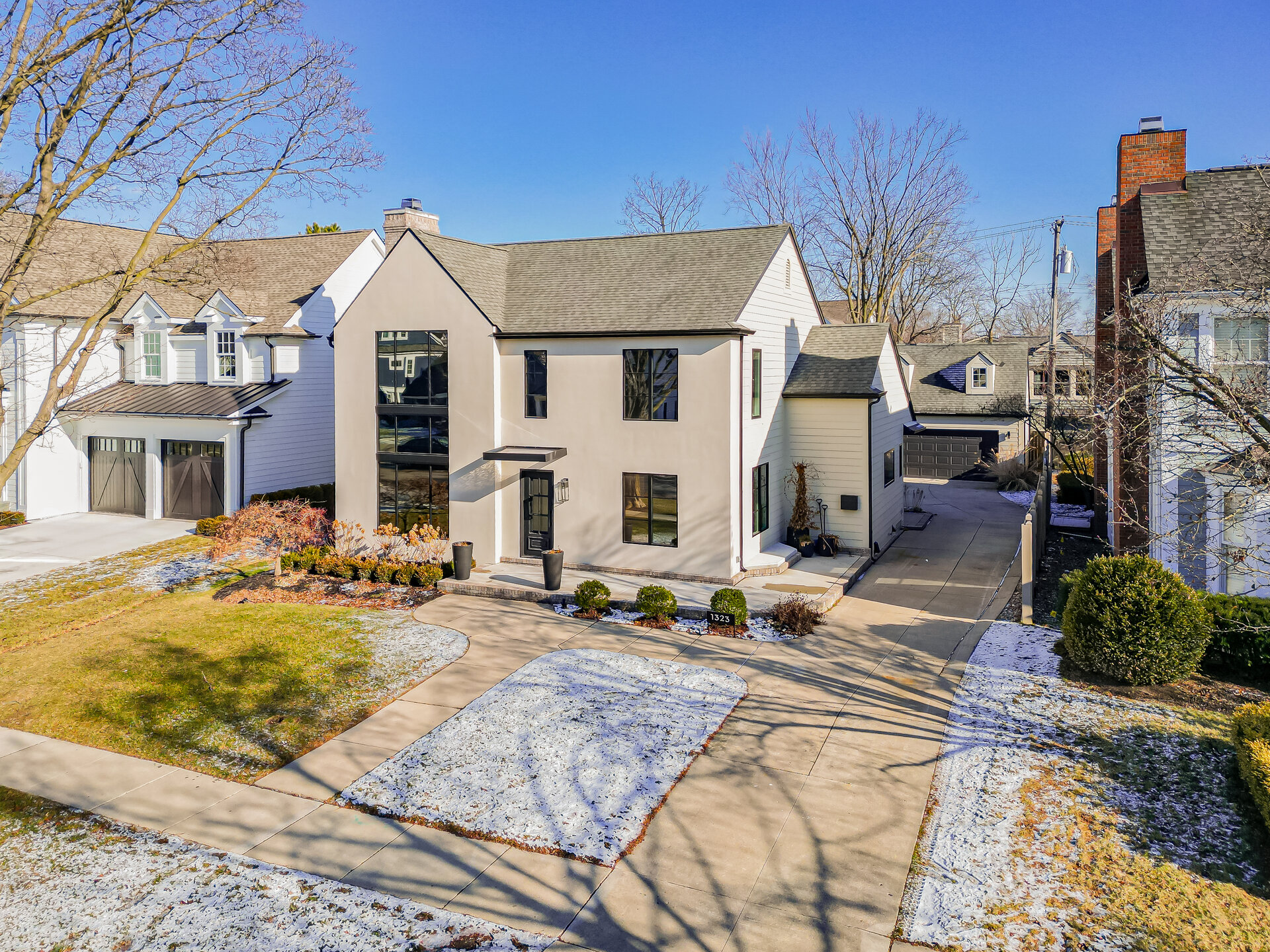 Modern Estate — winter exterior