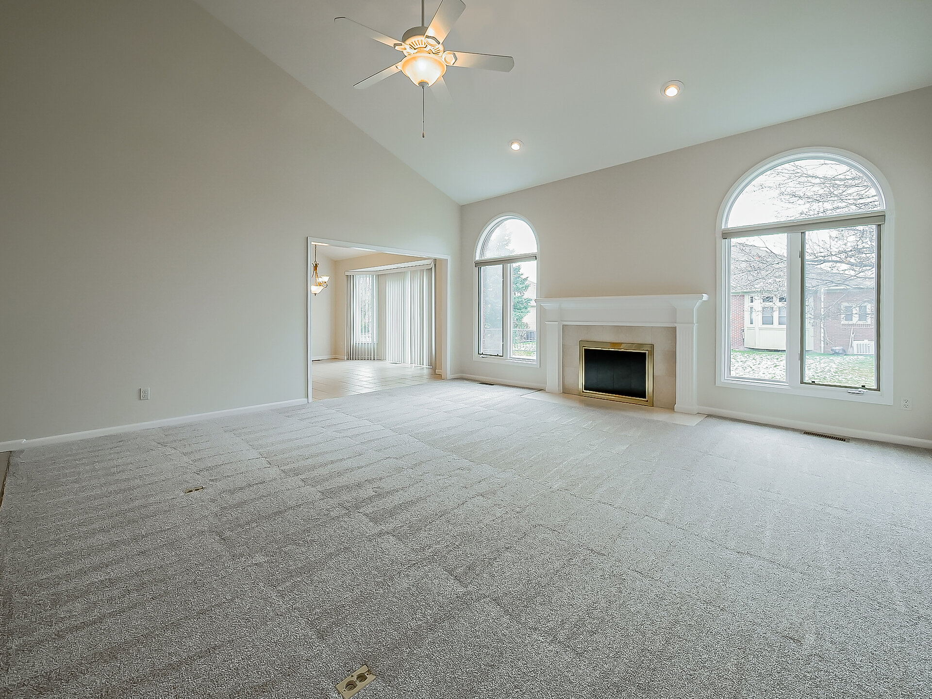 Living room from dining side before